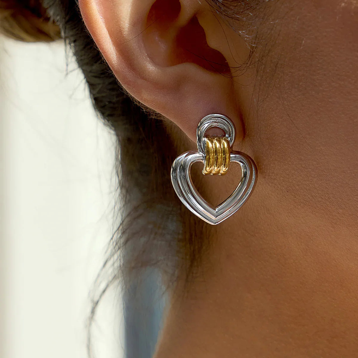 Heart Drop Earrings