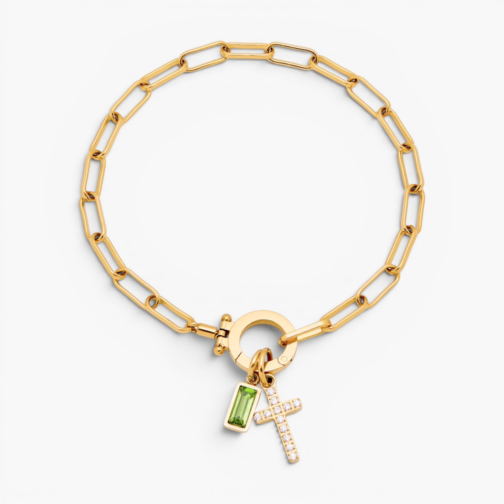Faith Link Birthstone Bracelet