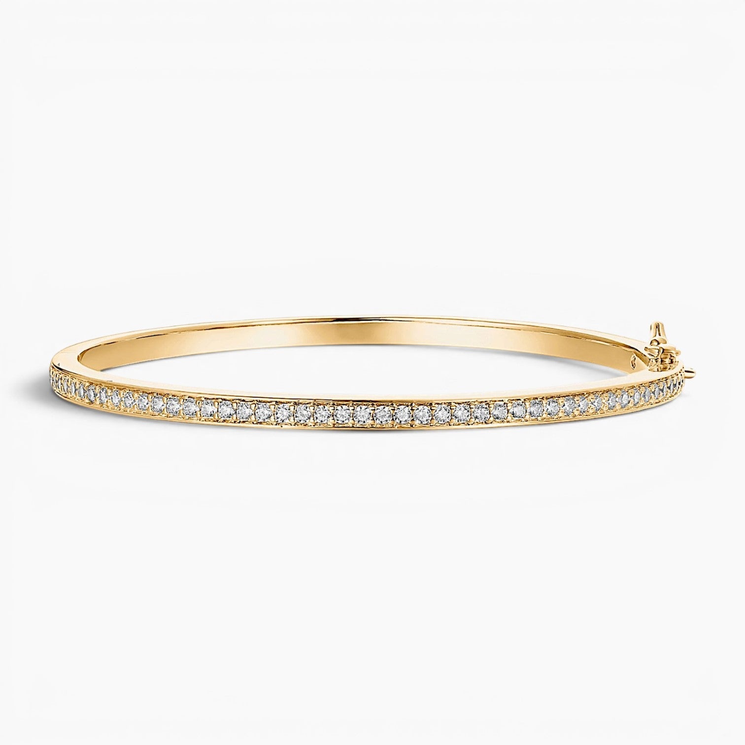 Sleek Stone Bangle Bracelet