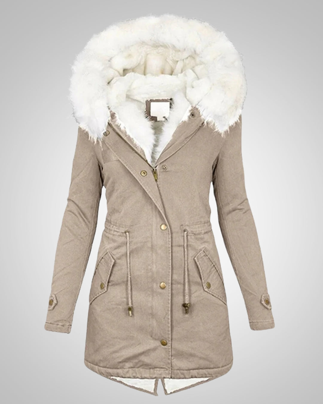 Emma | Women's Hooded Winter Faux Fur Lined Parka Jacket