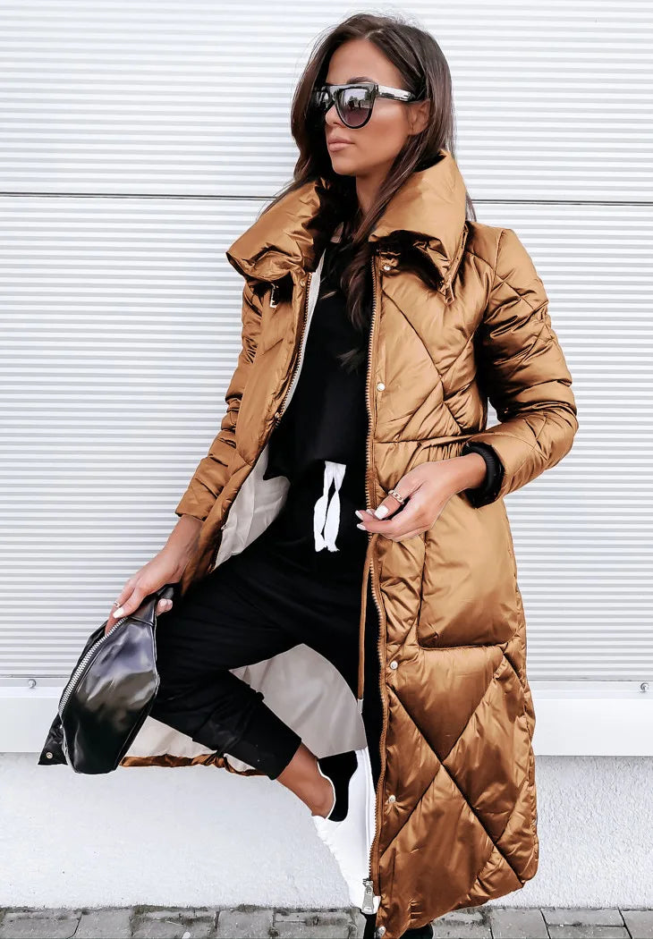 Aubrey | Women's Quilted Cotton Parka Jacket