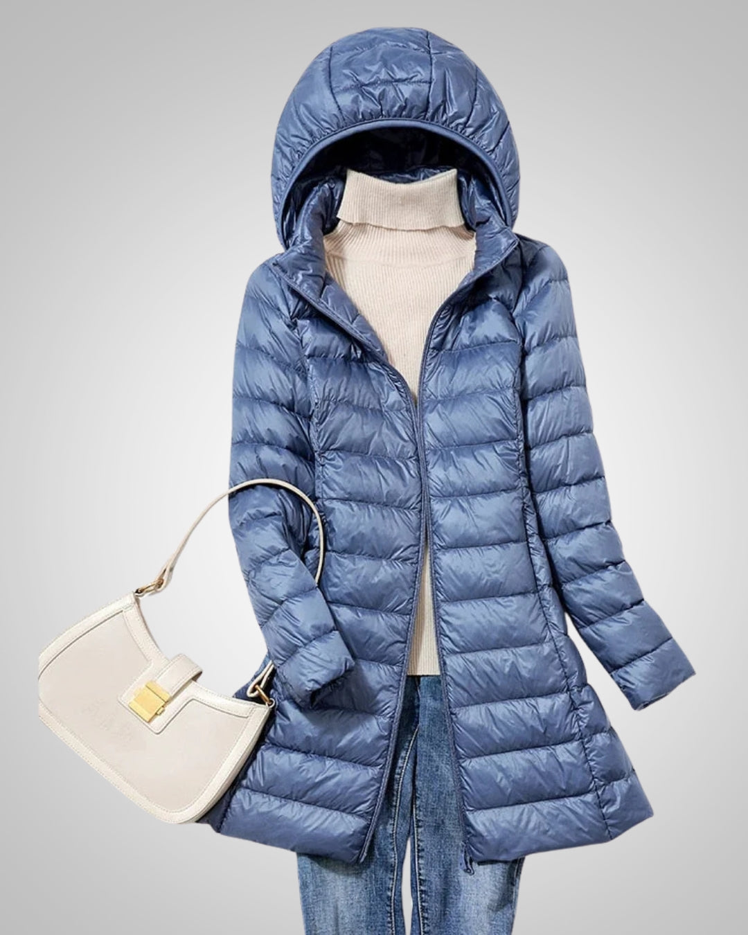 Piper | Women's Light Hooded Long Puffer Jacket