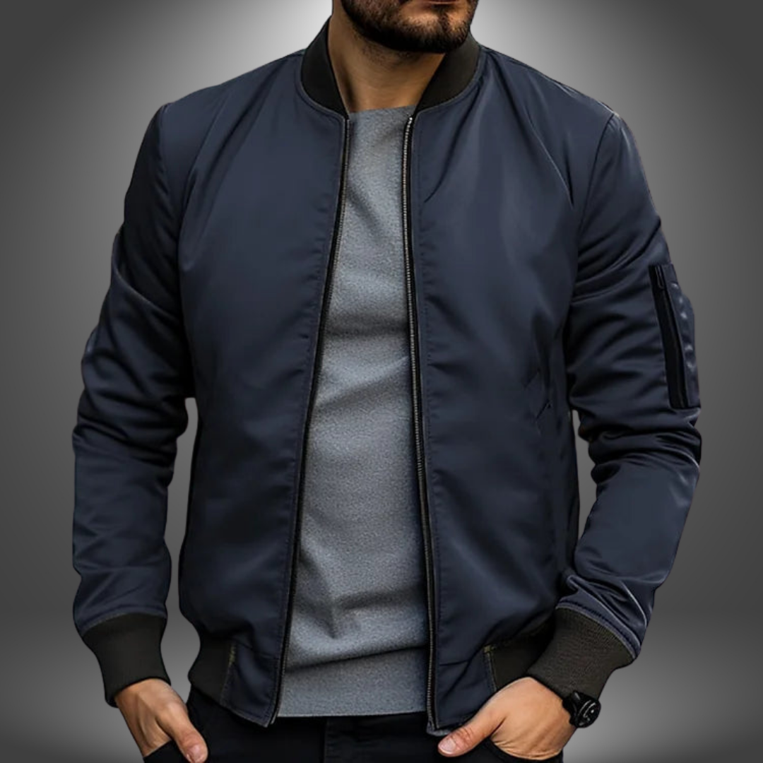 Silas | Men's Summer Bomber Knit Jacket