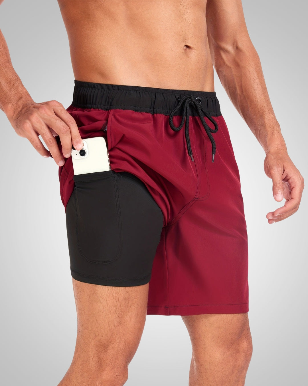 Milan | Men's Beach Swim Trunks with Inner Shorts