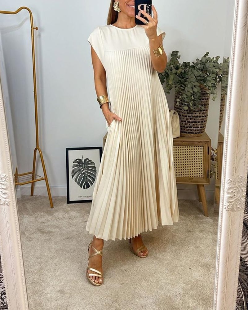 Aubree | Women's Summer Pleated Maxi Dress