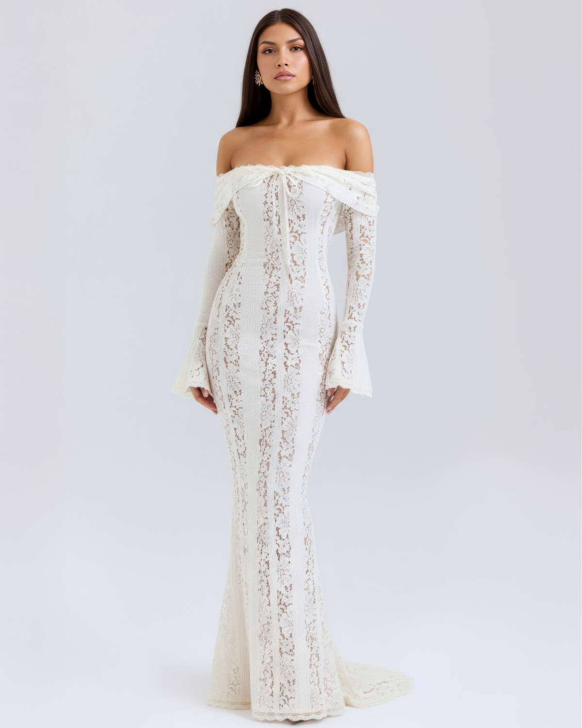 Mia | Women's Off-Shoulder Wedding Guest Maxi Dress