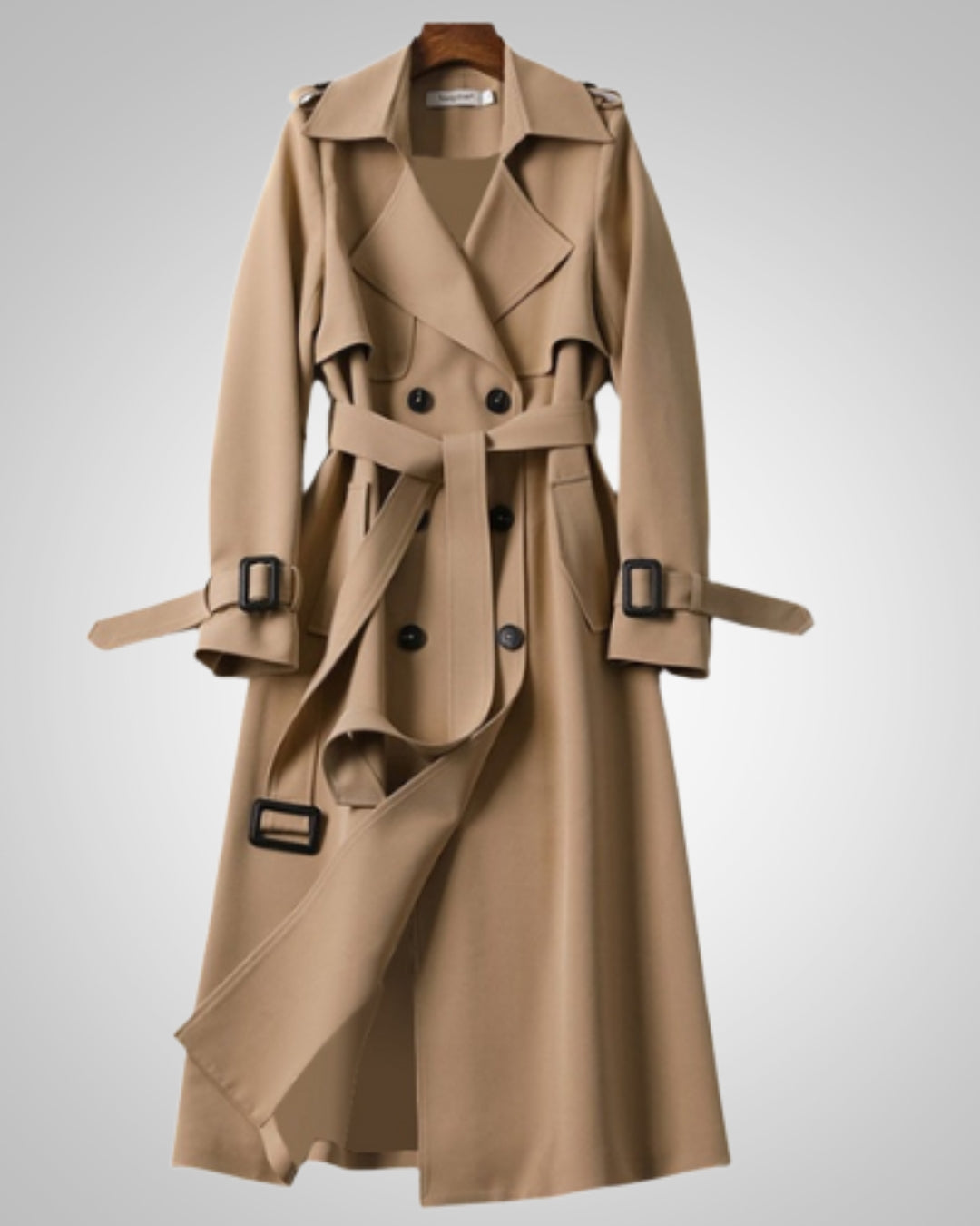 Juliette | Women's Classic Checkered Pattern Trenchcoat