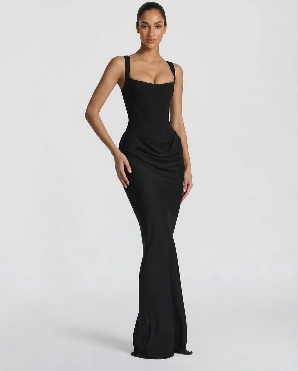 Jasmine | Women's Draped Bodycon Wedding Guest Dress