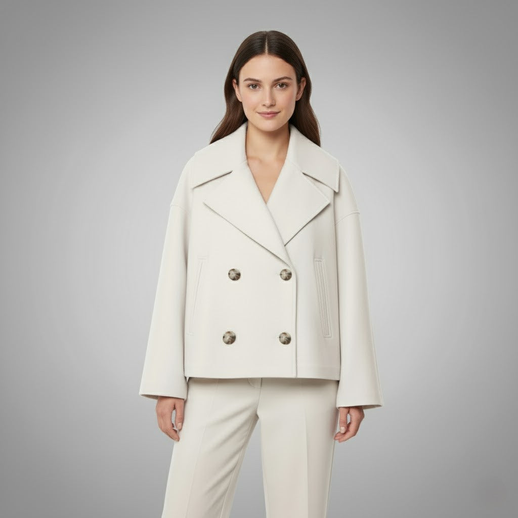 Mina | Women's Elegant Buttoned Short Jacket