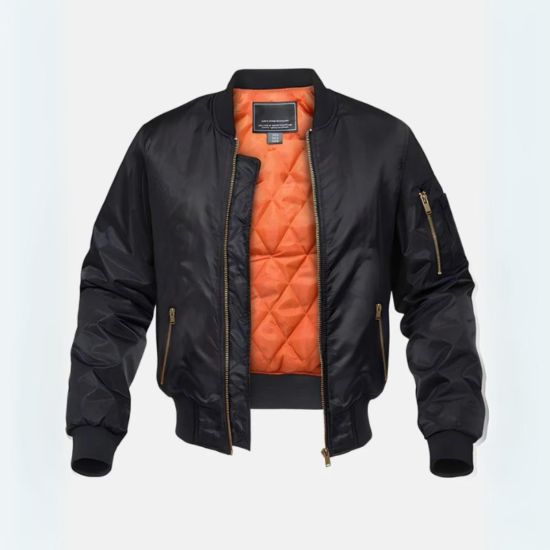 Mateo | Men's Lined Zip Bomber Jacket
