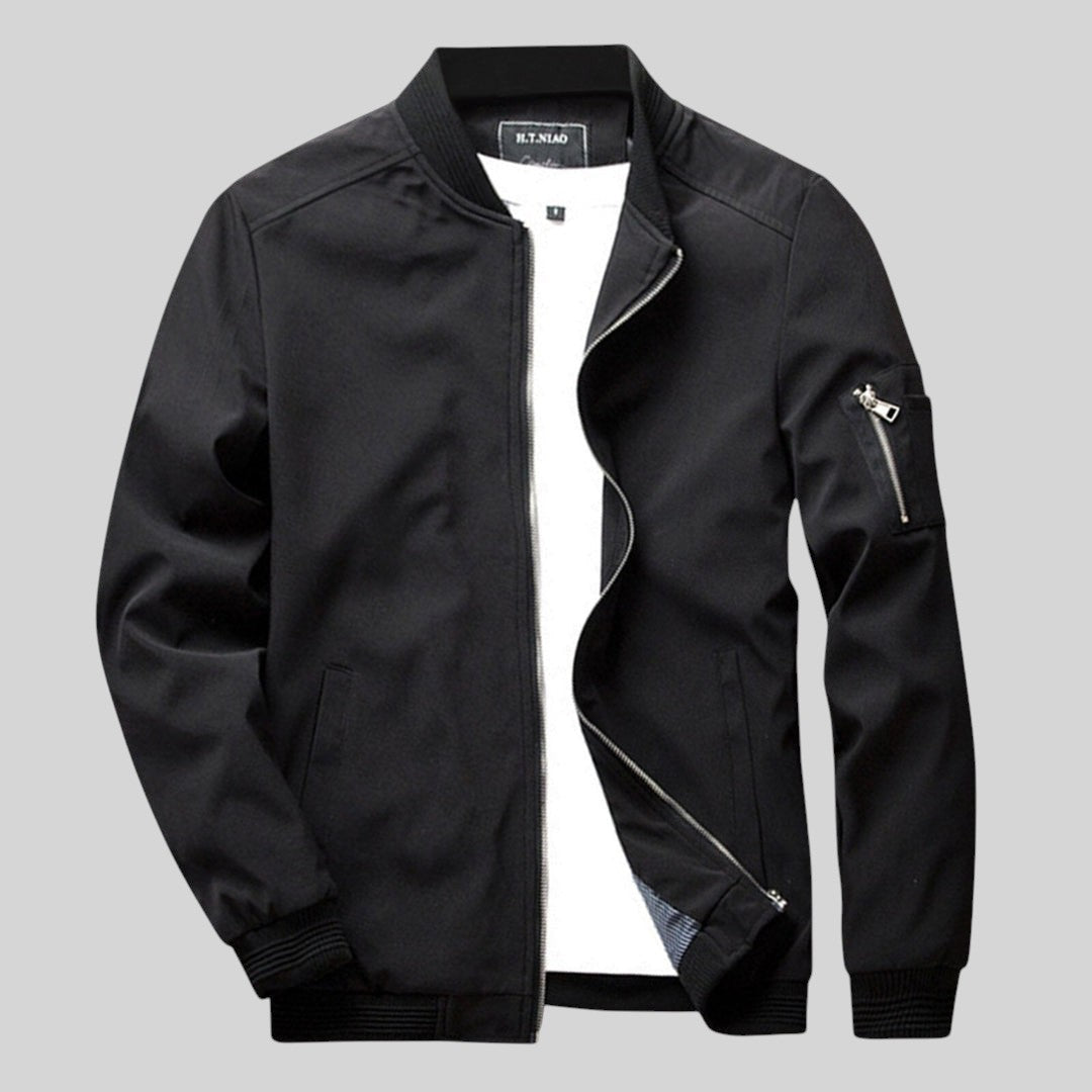 Micah | Men's Summer Full Zip Bomber Jacket