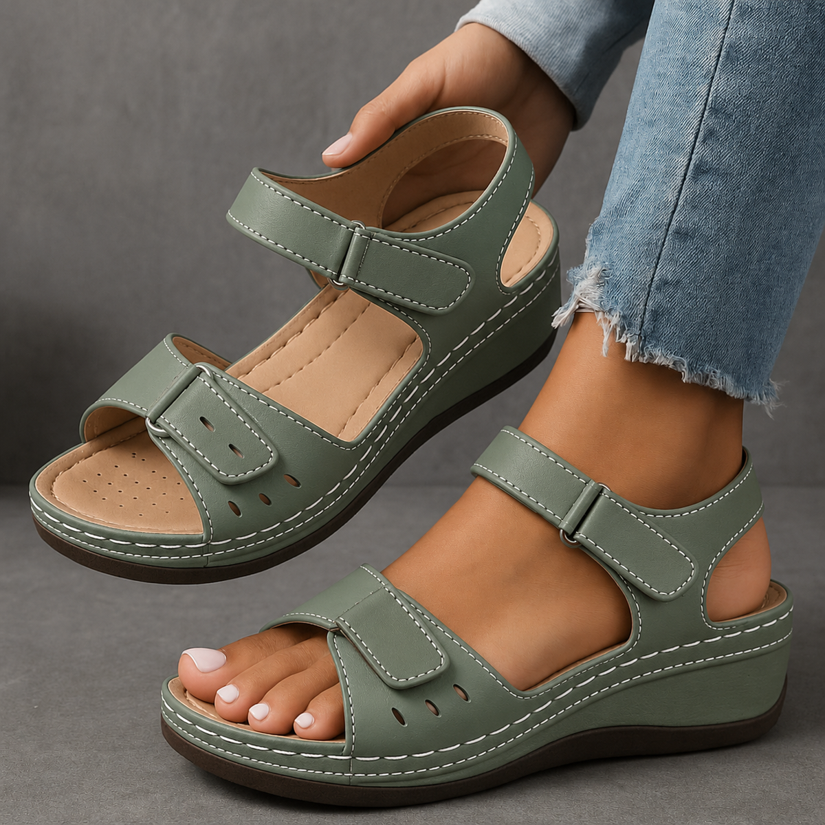 Evelyn | Women's Casual Orthopedic Wedge Sandals