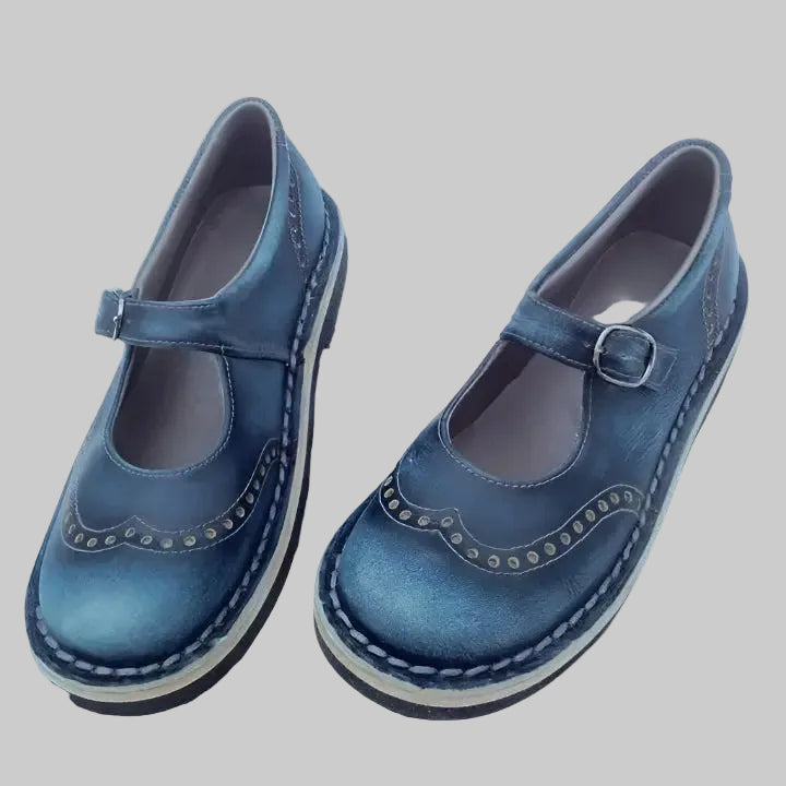 Anke | Women Vintage Buckle Strap Mary Janes