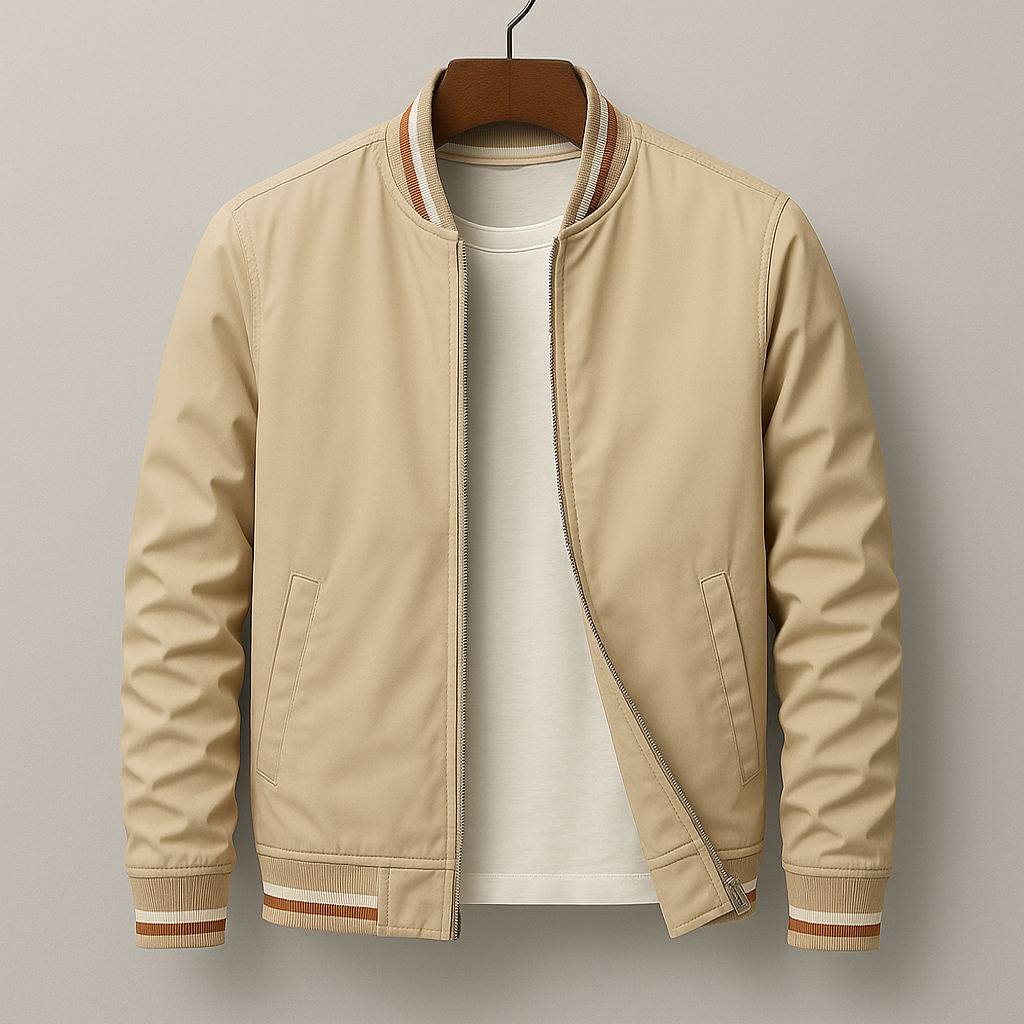 Alexander | Men's Lightweight Zip Front Bomber Jacket
