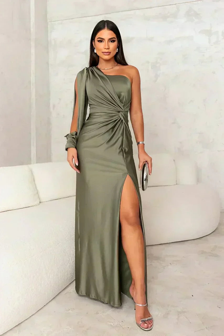 Eloise | Women's Elegant One-Shoulder Wedding Guest Dress