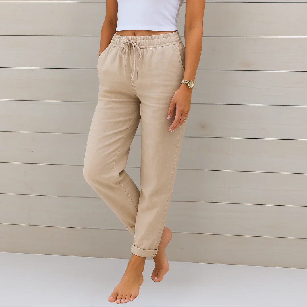 Tinsley | Women’s Straight Leg Linen Pants