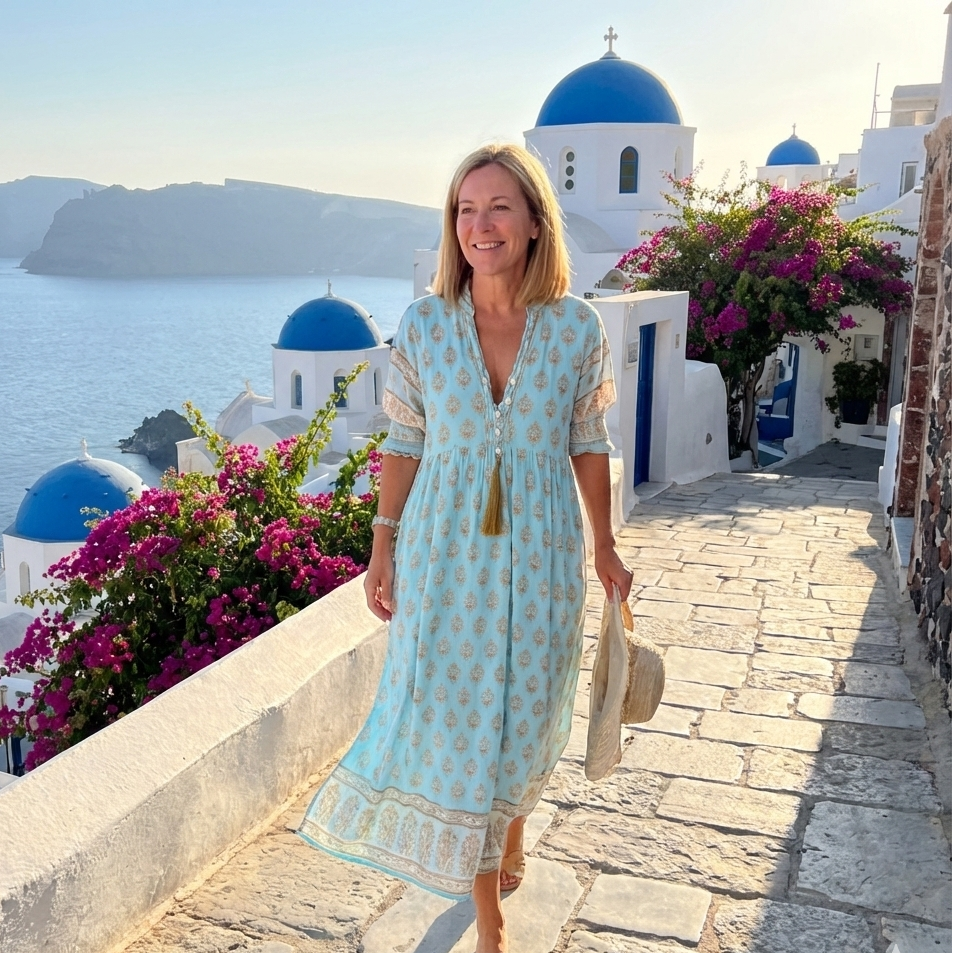 Juno | Women's Summer Button-Up Midi Dress