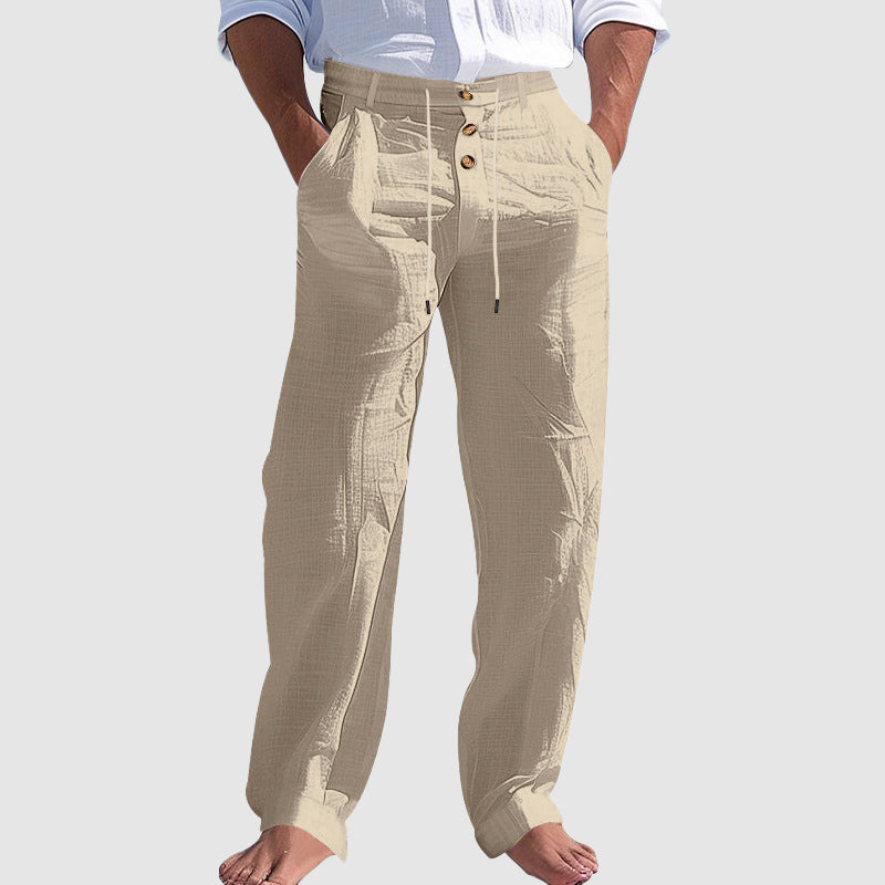 Ryan | Men's Summer Linen Blend Drawstring Pants