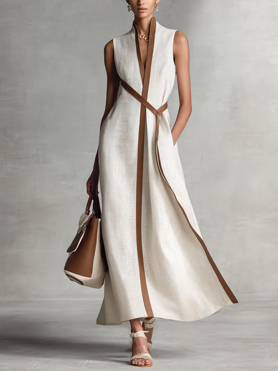 Charlotte | Women's Sleeveless Wrap Maxi Dress