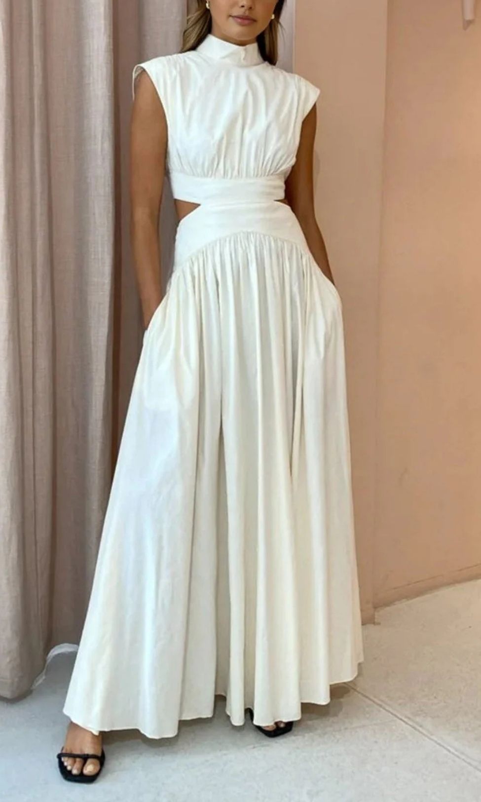 Aurora | Women's High Neck Sleeveless Maxi Dress