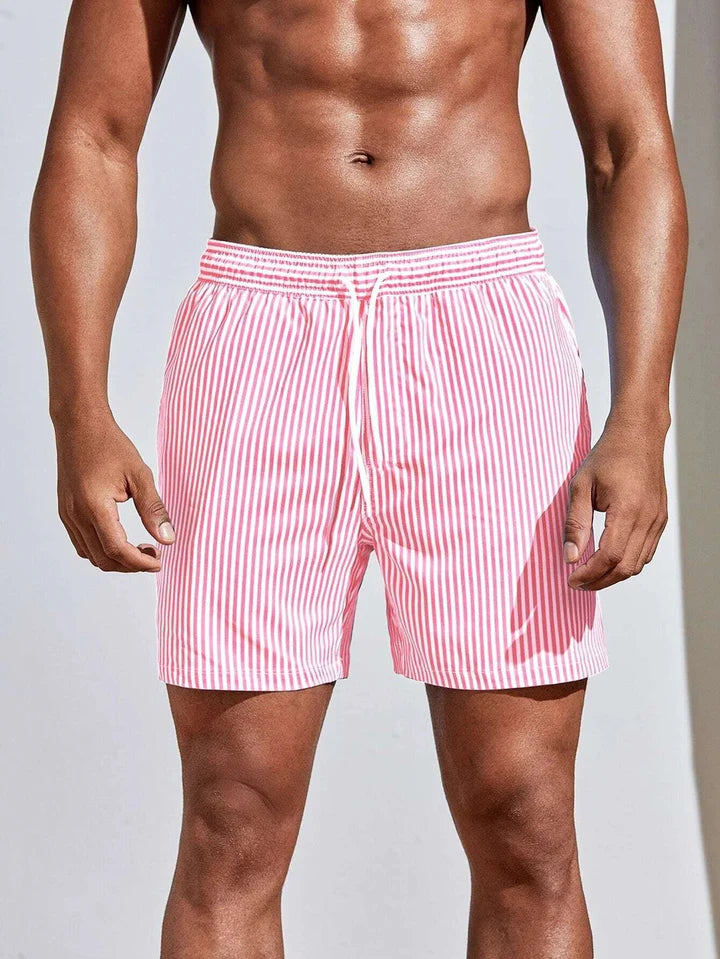 Oliver | Men's Beach Striped Slim Fit Swim Trunks