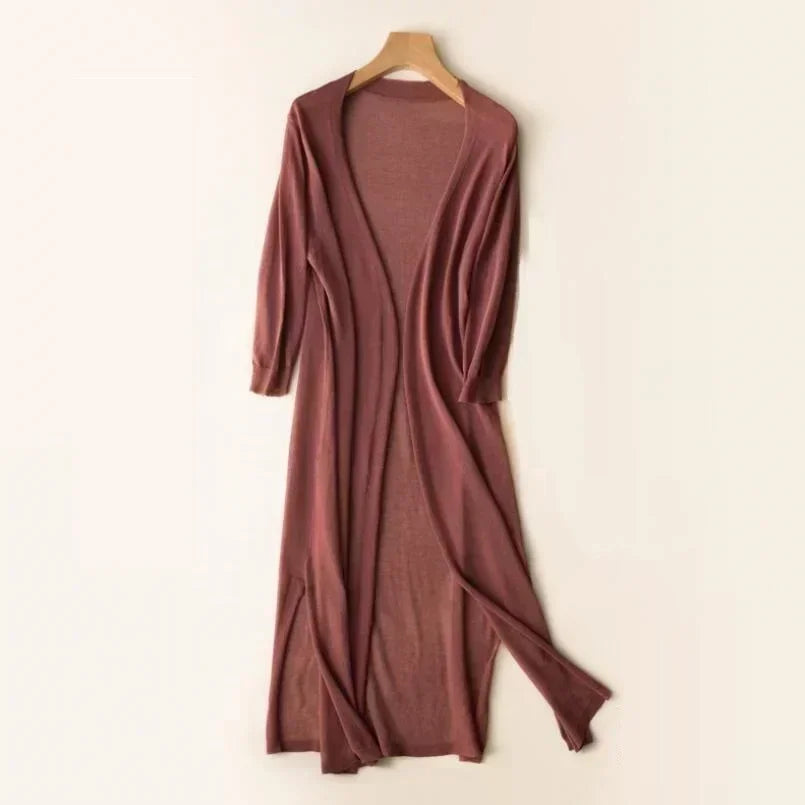 Adriana | Women's Elegant Long Lightweight Cardigan