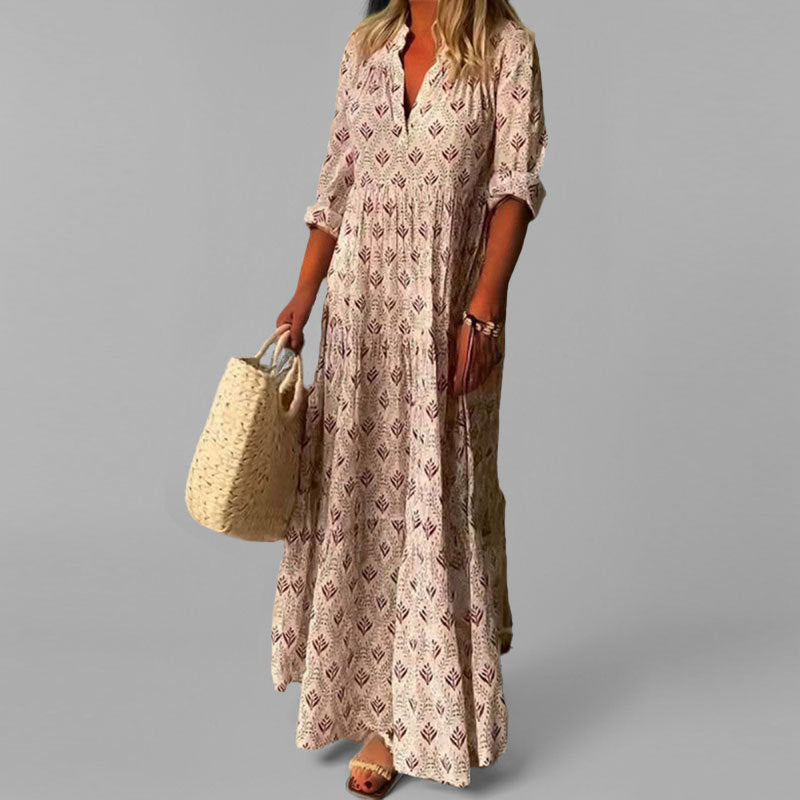 Channing | Women’s Casual Printed Boho Maxi Dress