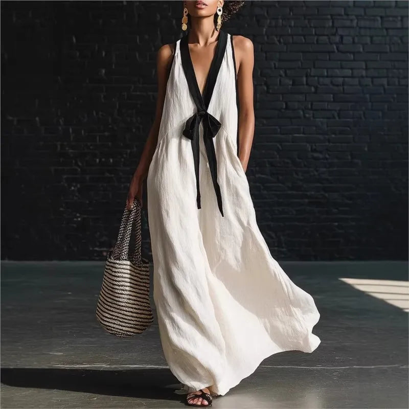 Victoria | Women's Summer V-Neck Maxi Dress