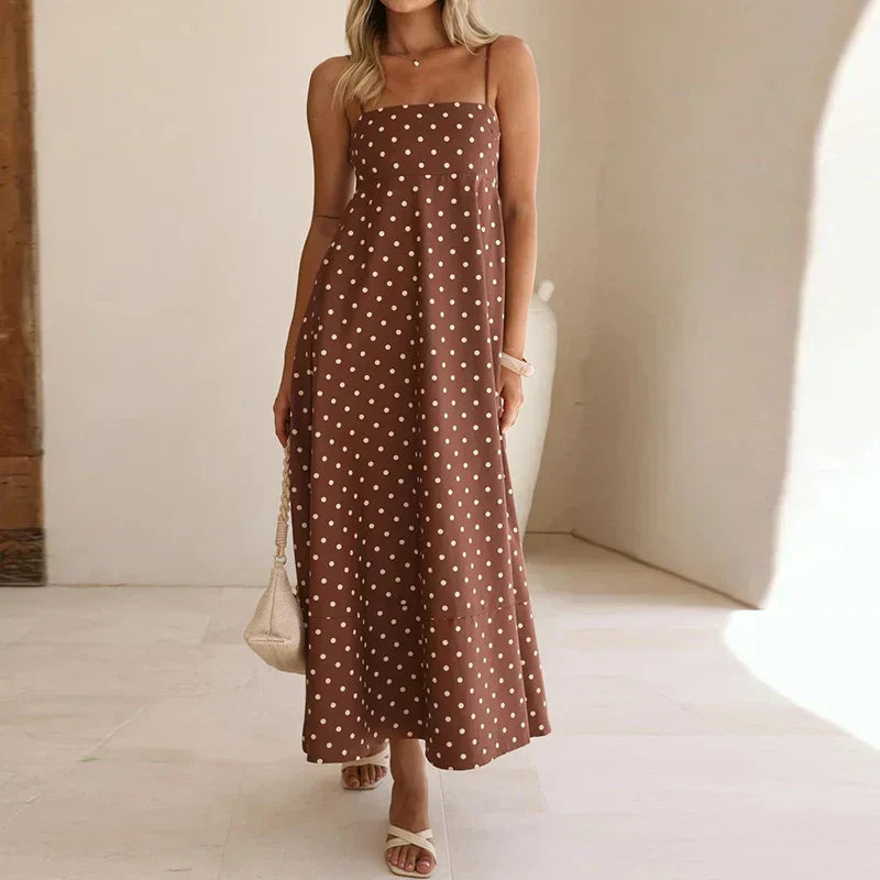 Goldie | Women’s Summer Spaghetti Strap Muslin Dress