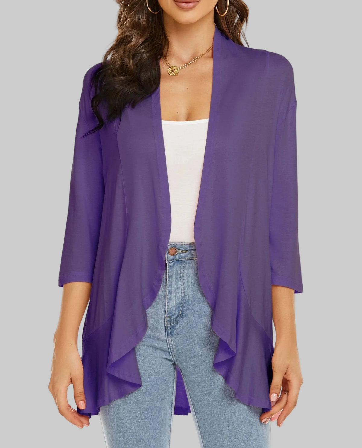 Brooklyn | Women's Open Front Draped Cardigan