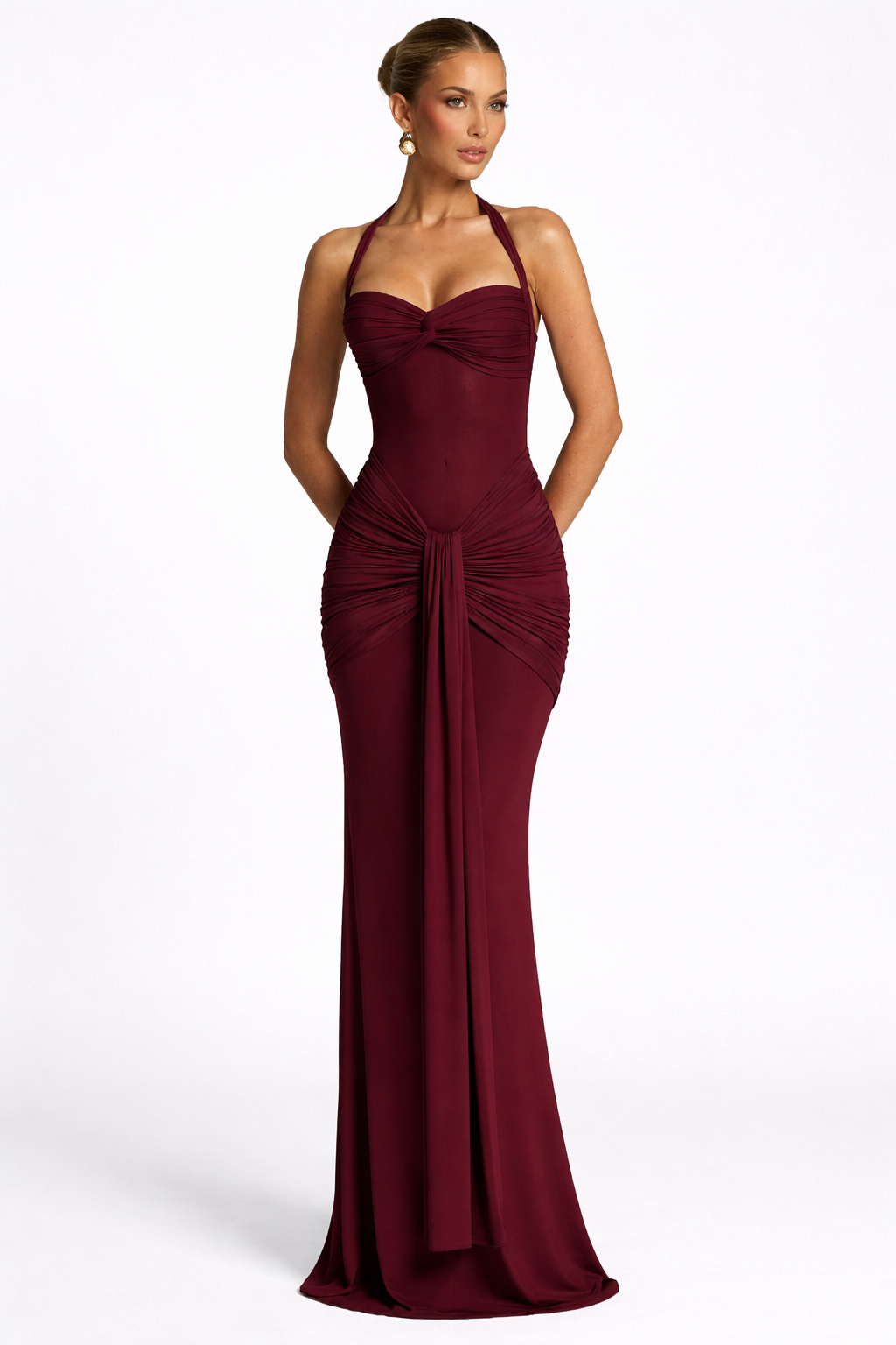 Seraphina | Women's Halter Neck Evening Maxi Dress