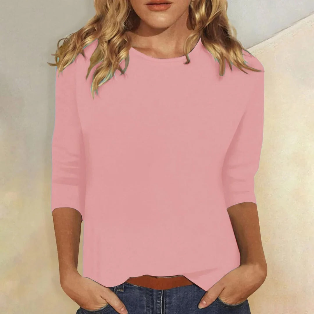 Sadie | Women's Crew Neck 3/4 Sleeve Top