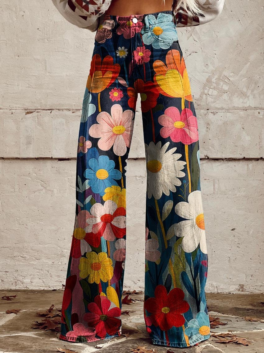 Genevieve | Women's Vintage High-Waisted Flared Jeans