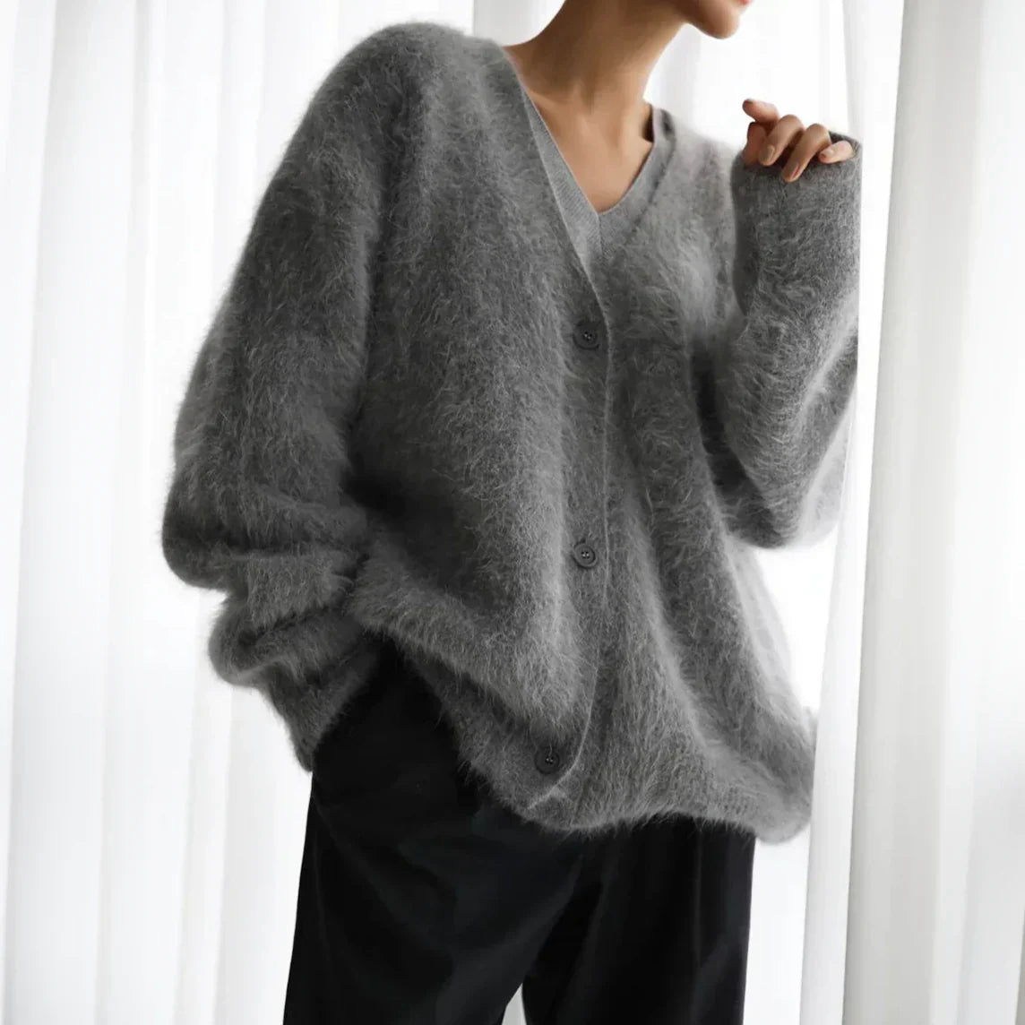 Bella | Women's Casual Oversized Knit Cardigan