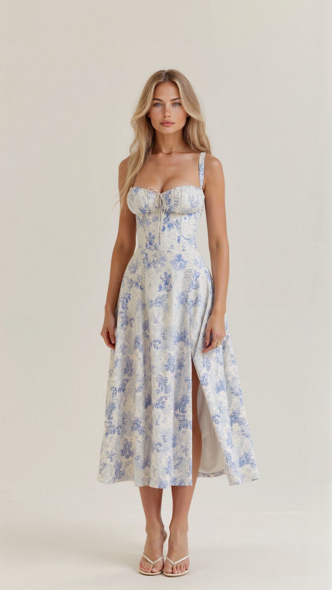 Charlotte | Women’s Summer Floral Midi Dress