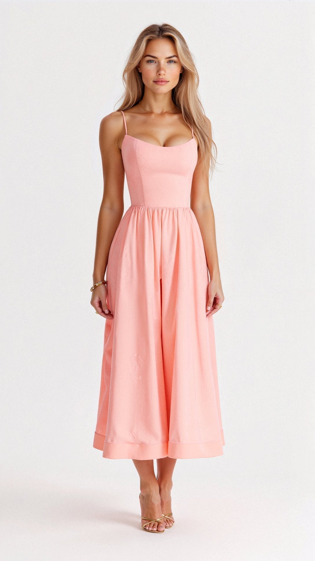 Alani | Women's A-Line Dress With Spaghetti Straps
