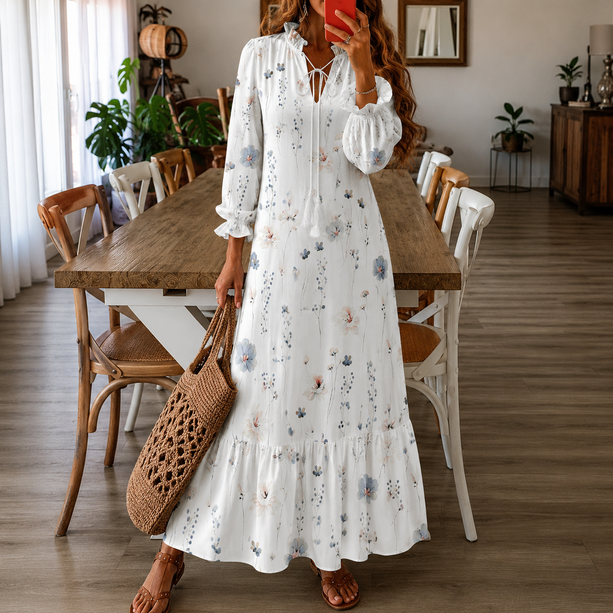 Juliet | Women's Breezy Printed Boho Dress