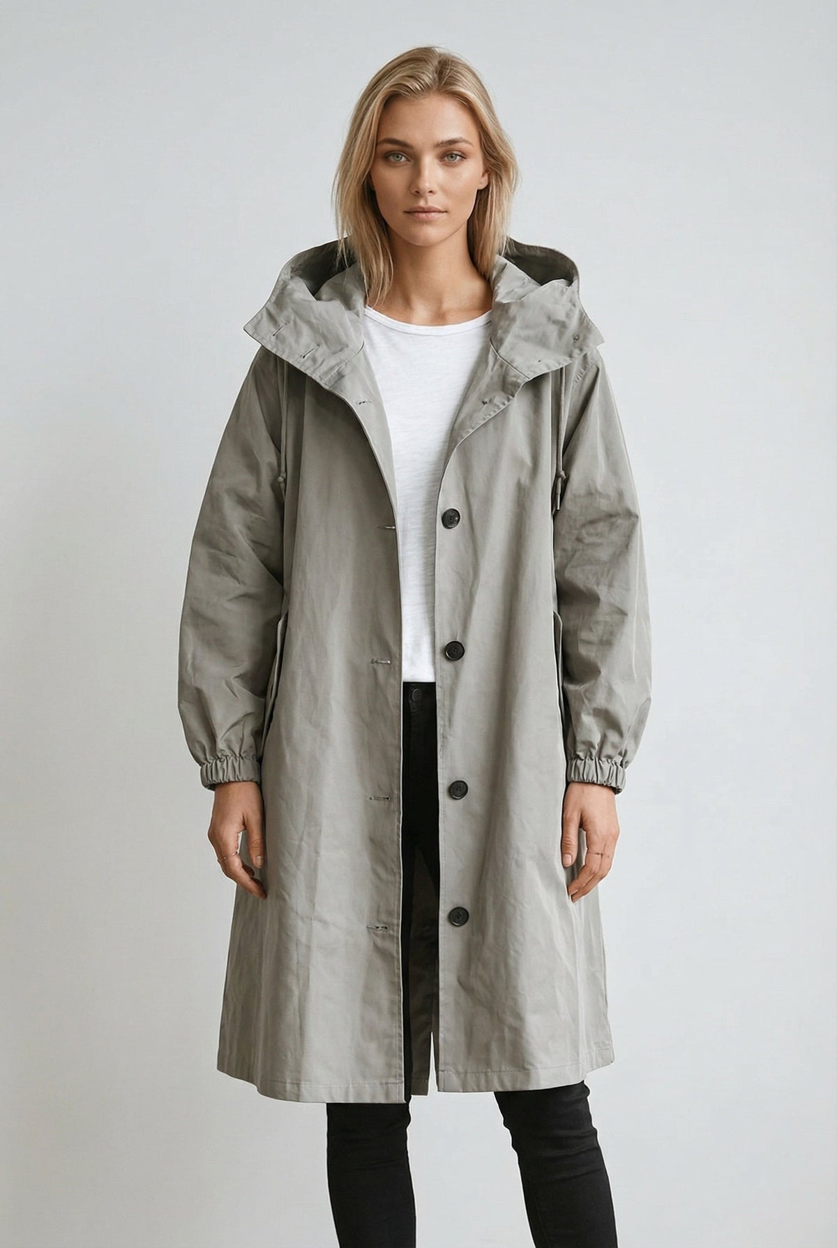 Eliana | Women's Classic Hooded Long Trench Coat