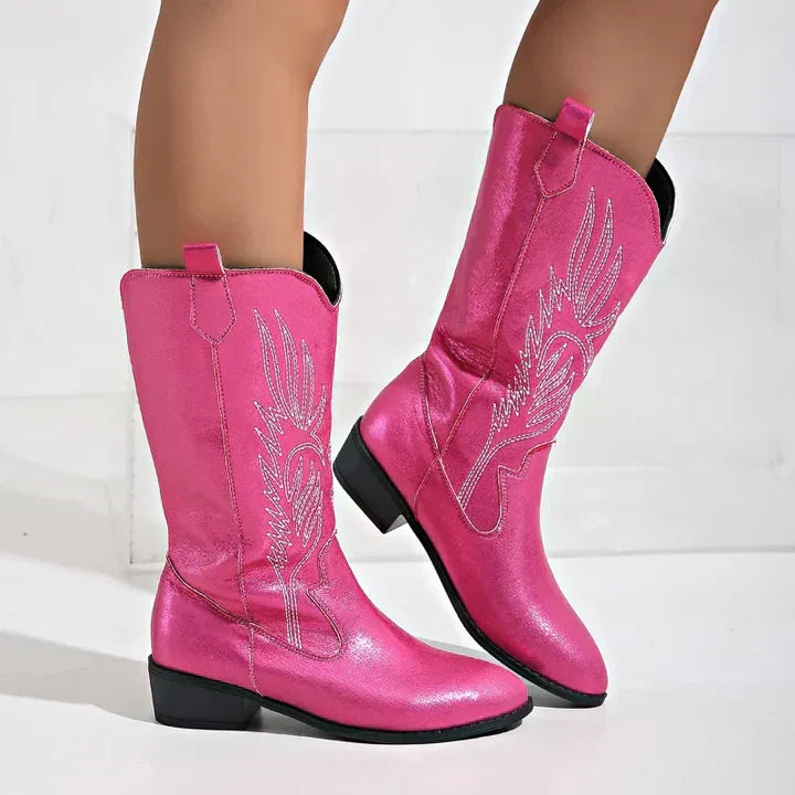 Lydia | Women's Mid Calf Western Cowboy Boots