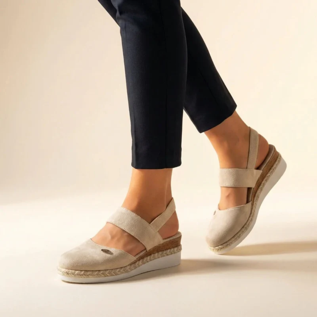 Eva | Women's Elegant Espadrille Wedge Sandals