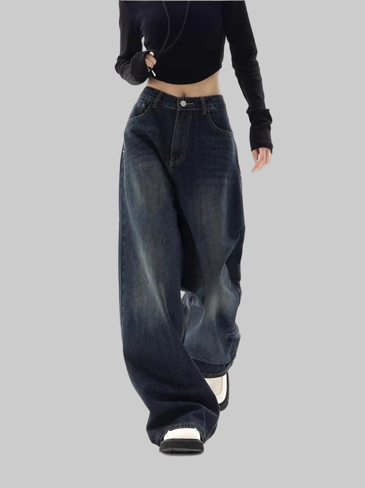 Stella | Women's High-Waisted Wide-Leg Baggy Jeans